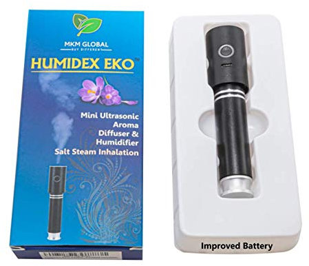 HUMIDEX EKO Essential Oil Diffuser and Mini Humidifier - Perfect for Travel, Car, and Personal Use