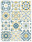 | Autocollants de Carreaux Adhésif | 12 Pièces - Stickers Autocollants Adhesifs Carrelage - Carreaux de Ciment - MOUSTNIGHT - Dimensions d'un Sticker : 15 x 15 cm - Meubles Cuisine Salle de Bains ...