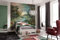 Komar Vlies Fototapete COURS FLUVIAL | Tapete, XXL, Dekoration, Jugendstil, Schlafzimmer, Wohnzimmer, Büro, Flur | Größe 250 x 250 cm (Breite x Höhe) | HX5-044