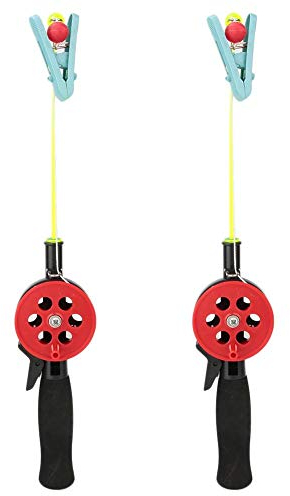 Samfox Angelrute, Mini Tragbare Kinder Kid Ice Angelrute Mit Clip Für Shrimp Crab 2st