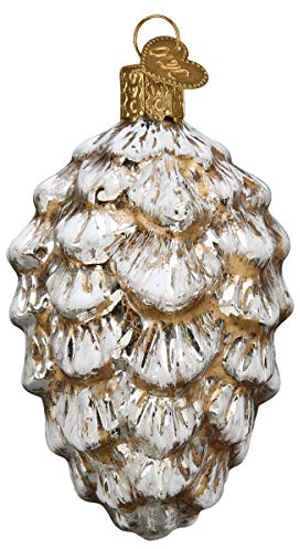 Old World Christmas Vintage Ponderosa Tannenzapfen Glas geblasen Ornamente für Weihnachtsbaum