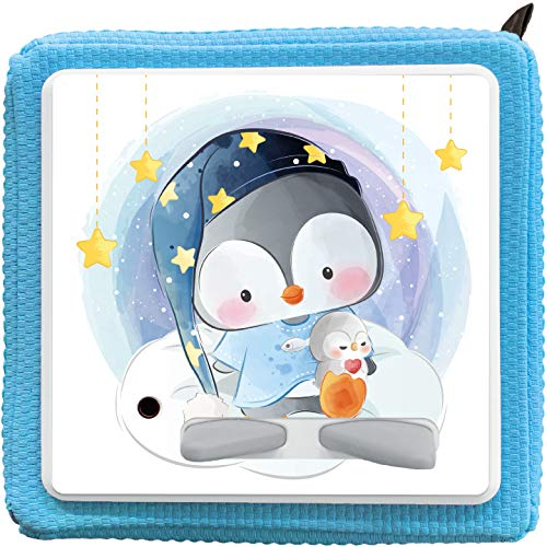 K002 | Schutzcover Schutzfolie für Toniebox selbstklebende passgenaue Folie Motive Zubehör für Kinder Spielzeug Aufkleber Sticker (Nr. 6 Pinguin)