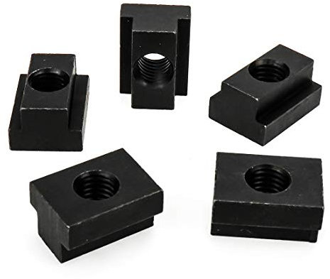 Tsnamay M12 T-Slot Nut,Black Oxide Finish,Grade 8.8,1/2 Threads,Slot Width 14mm,Slot Depth 8mm,Total Depth 16mm,Pack of 5