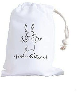 Bedruckter Geschenkbeutel Geschenksäckchen Frohe Ostern (20x14 cm)