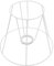 1PC Lampenschirmrahmen Drahttrommel Lampenschirmrahmen DIY E27 Ersatzlampenschirm für Tischlampe Pendelleuchte Heimdekoration