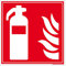 Signalétique.biz - Panneau Extincteur Incendie - Signalisation Sécurité - PVC 250x250 mm, 1,5 mm