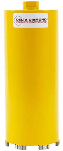 Delta Diamond Cougar HD Premium 4-inch Dry Concrete Diamond Core Bit with 5/8-11 Threaded Arbor, Block, Masonry and Stone (4-inch)
