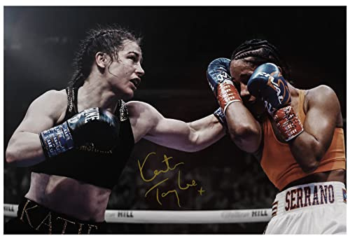 Katie Taylor The Bray Bomber | Fotodruck Poster | vorsigniert | Pro Lustre Papier | Größe: A4 (21 x 29,7 cm)