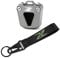 RAEFY pour Kawasaki Z125 Z750 Z1000 Z 125 750 1000 ZZR600 ZXR400 étui à clés de Moto Coque de Protection & Broderie Porte-clés Anneau (Couleur : One Set Titanium, Taille : Normal)