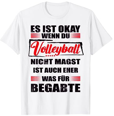 Lustiger Spruch für den Volleyballer Mann & Frau Volleyball T-Shirt
