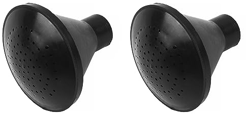 BAUSTER® 2 Stück Ersatzbrause für Gießkannen 5 Liter Set Brause ∅2 cm Schwarz Brauseaufsatz Aufsteckbrause für Garten, Ersatz-Gießbrause, für Beet, Grab Pflege