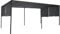 IDMarket - Pergola coulissante 2 pans 3x6 M belvédère de Jardin Toile Gris Anthracite