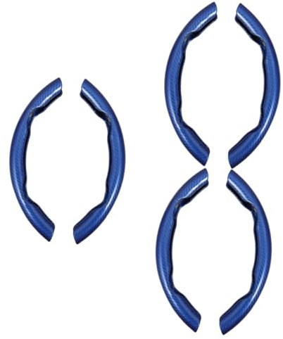 SOLUSTRE 3paare Lenkradbezug Aus rutschfest Und Schweißabweisend Für Auto Und Frauen Schützt Das Lenkrad Vor Abnutzung Blaues Design