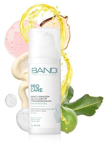 Bandi - Akne Creme Mit Salicylsäure Pyruvsäure Für Ölige Haut Unreinheiten Mitesser Reduzieren Spenden Feuchtigkeit Sanfte Pflege Für Strahlend Weiche Haut