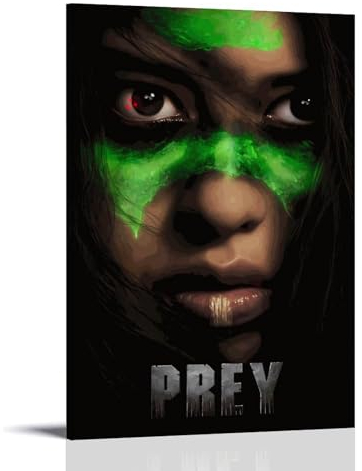 TSNKNP Predator Prey Movie Poster Dekorative Malerei Leinwand Wandkunst Wohnzimmer Poster Schlafzimmer Malerei,Wandkunst Bilddruck Moderne Familienzimmer Dekor 16x24inch(40x60cm)
