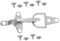 DIYEAH 5 Sets Bekleidungszubehör Mantel Metall Clip Schnalle Kleid Verschluss Schnalle DIY Mantel Verschluss Schnalle Mantel Verschluss Taille Gürtel Schnalle Mantel Knebelknöpfe
