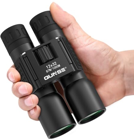 QUNSE 12x32 Mini Kleines Fernglas Erwachsene Klein Ferngläser für Vogels Hiking en buitenleven Marine Sport kijken Reizen Concert Jagen Kamperen