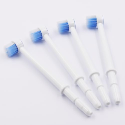 LEZHISNUG Wasserseide-Zahnbürstenköpfe; Kompatibel mit Waterpik Munddusche, 4 Stück (4er Pack), für Waterpik Aquarius, WP-660EU, WP-667EU, WP-560EU, WP582EU, WF-03EU010