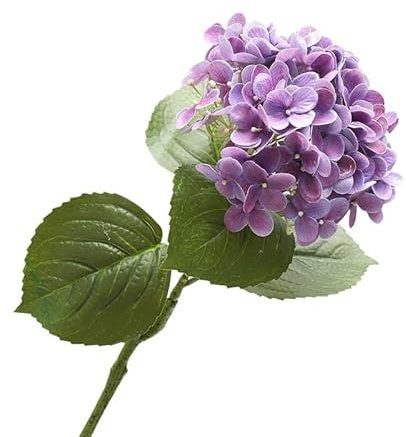 HUFFA Künstliche Blumen for die Dekoration des Wohnzimmers zu Hause – feuchtigkeitsspendende Hortensien-Ornamente(Purple red)