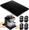 Appliance Sliders for Kitchen Appliances, 360° Rolling Coffee Tray for Countertop, Bamboo Sliding Tray for Coffee Maker, Large Coffee Pot Slider Tray for KitchenAid Stand Mixer, Air Fryer, Toaster