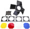 BD03 Fotografie-Set mit vierblättrigen Trennwänden, Waben- und Farbfilm-Set, vielseitiges Diffusor-Zubehör