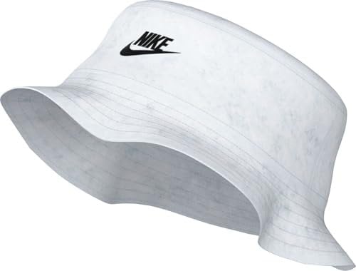 Nike Apex Futura Bucket Hat Im Washed-Look, White/Black, FB5381-100, L