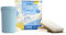 Natulim Pack Lavavajillas a mano - Eficaz en la Eliminación de Grasa y Restos de Comida - Contiene dispensador reutilizable, 2 esponjas y sobre de lavavajilla en polvo 250 Gr. (1 Pack)