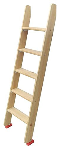MBXLDGFD Escalera de Madera para litera de Color marrón Madera - 3 4 5 6 escalones Escaleras de Repuesto para Loft Ultra Altas para niños/Ancianos/discapacitados, con Almohadillas de Goma para los pi