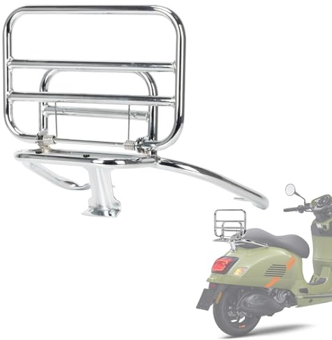 Porte-Bagages pour Vespa GTS 300 - PSLER pour GTS Super GTV GT 60 125cc 200cc 250cc 300cc Arrière Transporteur Accessoires Moto Chrome