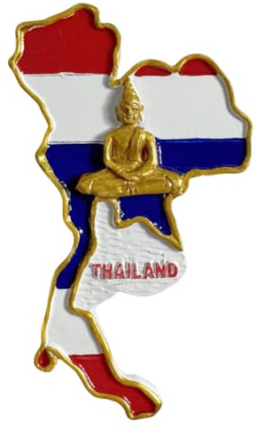 Thailand Kühlschrankmagnet, Tourismus-Souvenir, 3D-Kühlschrankdekoration, Bastel-Kollektion