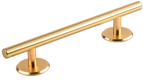 KiBcsLic Fingerboards mit runden Rails – vielseitiges Zubehör, originelle Geschenkidee, hochwertiges Trainings-Rail aus Edelstahl, Mini-Skateboard-Rail, Gold 20 cm