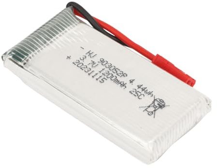 RASTKY Batterie LiPo Longue Durée 3,7 V 1200 MAh pour Drone 25C 903052P Quadcopter au Lithium avec Prise Rouge JST pour Remplacement X5SW, Durée de Vie Prolongée de la Batterie