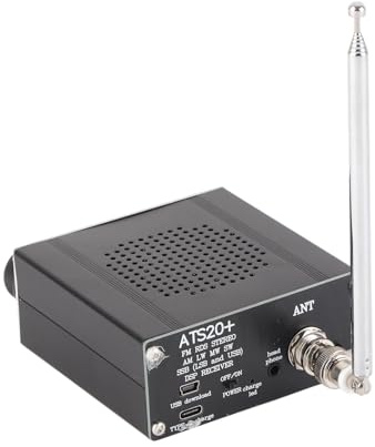 YDuupxe Full Band Radio, AM LW MW SW SSB LSB USB Scanner Portable with Antenna, for Ham Bands and Commercial Radio