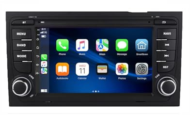 Car Radio para Audi A4 B9 B8 B7 B6 S4 RS4 9 Pulgadas Android 15 Car Navegación con BT WiFi FM GPS Wireless Carplay Android Auto para, 4 Core 2G+64G