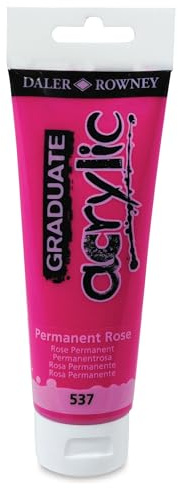 Daler-Rowney Acrylic 120 ml Tube - Permanent Rose