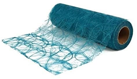 Rayher Faserseide „modern“, türkis, Rolle 5 m, Breite 30 cm, Deko-Vlies, Tischband, Tischläufer, für perfekte Tischdekorationen, 5521807
