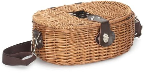Uppercrust Fishing Tackle Creel Basket Cesto Pesca, Vimini, Marrone, 15 x 36 x 21 cm