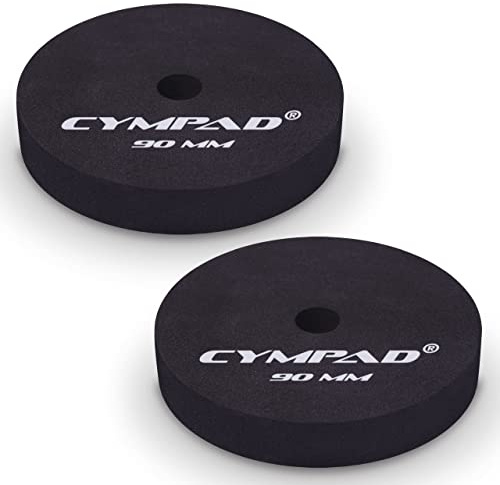 Cympad Moderator Cymbal Tuner Pads – 90mm Double Set – Reduces Overtones & Sustain – Foam Cymbal Washers for Studio, Practice & Live Sound Control