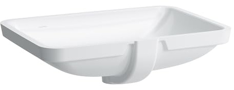 Laufen Einbauwaschtisch von oben Laufen PRO A ohne Hahnloch 600x400 LCC weiß, 8119694001091