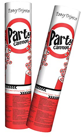 Konfetti Kanone Party Shooter Verkehrszeichen 60 Jahre (2 Stück)