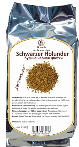 Schwarzer Holunder Blüten - (Sambucus nigra, Holler, Flieder) - 50g