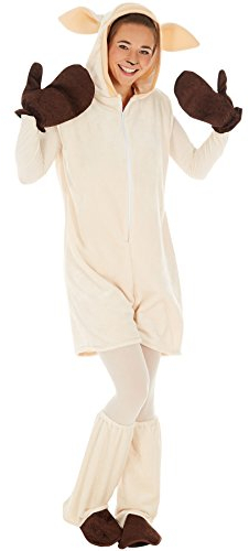 dressforfun Kostüm Schaf für Sie und Ihn | Kuscheliger Flauschstoff | Super auch als Partner- oder Gruppenverkleidung | inkl. Handschuhe, Beinstulpen und Ganzkörperstrumpfhose (XL | Nr. 300859)
