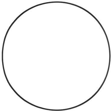Nitrilkautschuk O-Ring Innendurchmesser 180 mm Außendurchmesser 185,3 mm Breite 2,65 mm Runddichtung
