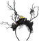 E-More Halloween-Stirnband, Baumzweige, Haarreif mit Blumen, Schmetterling, Mesh, Spitze, Haarschmuck, Halloween, Geist, Braut, Party, Kopfschmuck für Mädchen, Damen