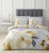 Catherine Lansfield Pflegeleichtes Bettwäsche-Set für Doppelbett, Motiv: Dramatic Floral Ocker
