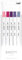 EMOTT Fineliner Pens, Fine Point (0.4mm), Assorted Ink, 5-count, Floral