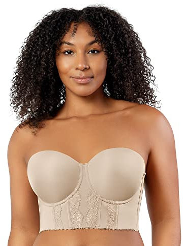 Parfait Elissa P50116 Women's Full Bust and Full Figure Strapless Longline Bra-European Nude-32FF