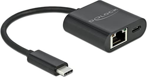 DeLOCK 66644 Dockingstation mit Kabel, USB 3.2 Gen 1 (3.1 Gen 1) Type-C, Schwarz