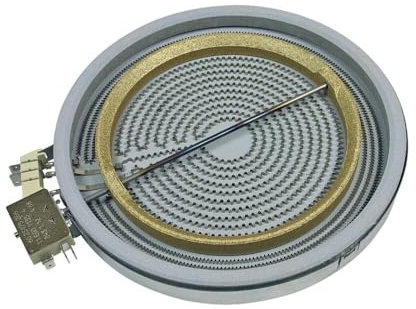 easyPART Kompatibel/Ersatz für SIEMENS 00494747 Strahlheizkörper Zweikreis Glaskeramikkochfeld 2400/1500W Ø225/170mm Bosch HiLight-Heizkörper EGO 10.53213.494 passend für Balay Neff Gaggenau pkc nkt
