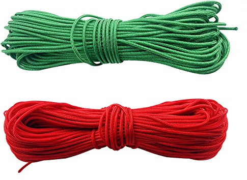 MiOYOOW Bogenschießen D Loop Seil 9,8 Zoll reißfestes Nock D Loop Zubehör für langfristiges Bogenschießen Training (2 Stück/3 Stück)